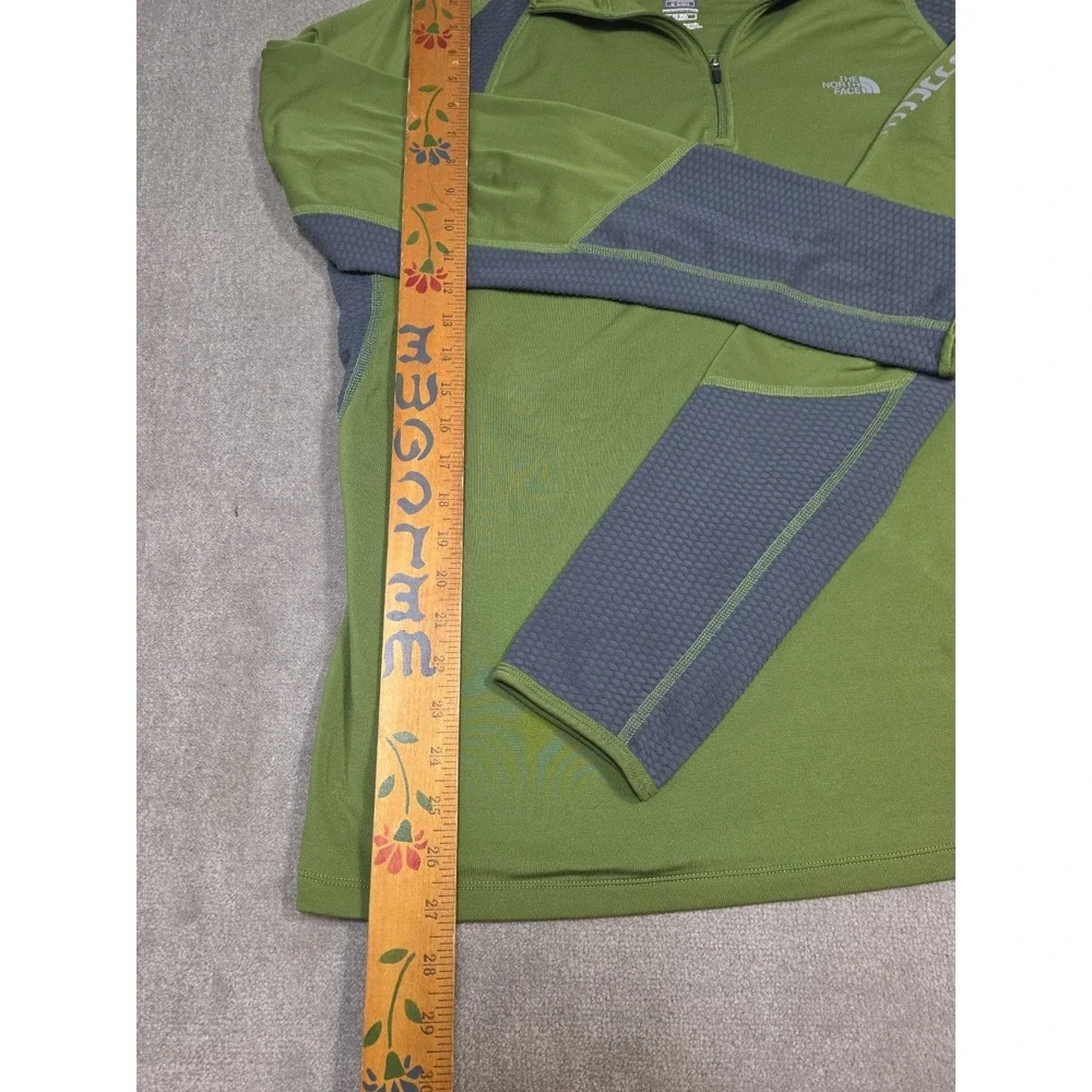The North Face Green 1/4 Zip Long Sleeve Pullover Men's Size XL Vaporwick Flight